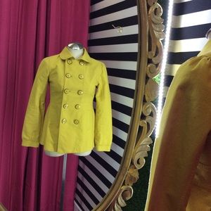 Yellow ASOS Bow Jacket w/ Pleats